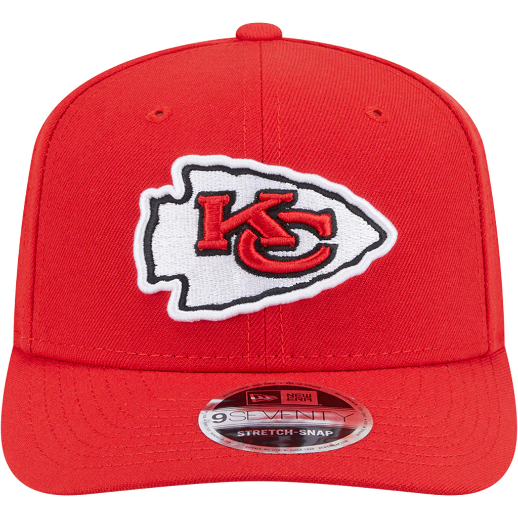 NFL Kansas City Chiefs New Era Performance 9SEVENTY Stretch-Snapback Hat - Red - Image 3