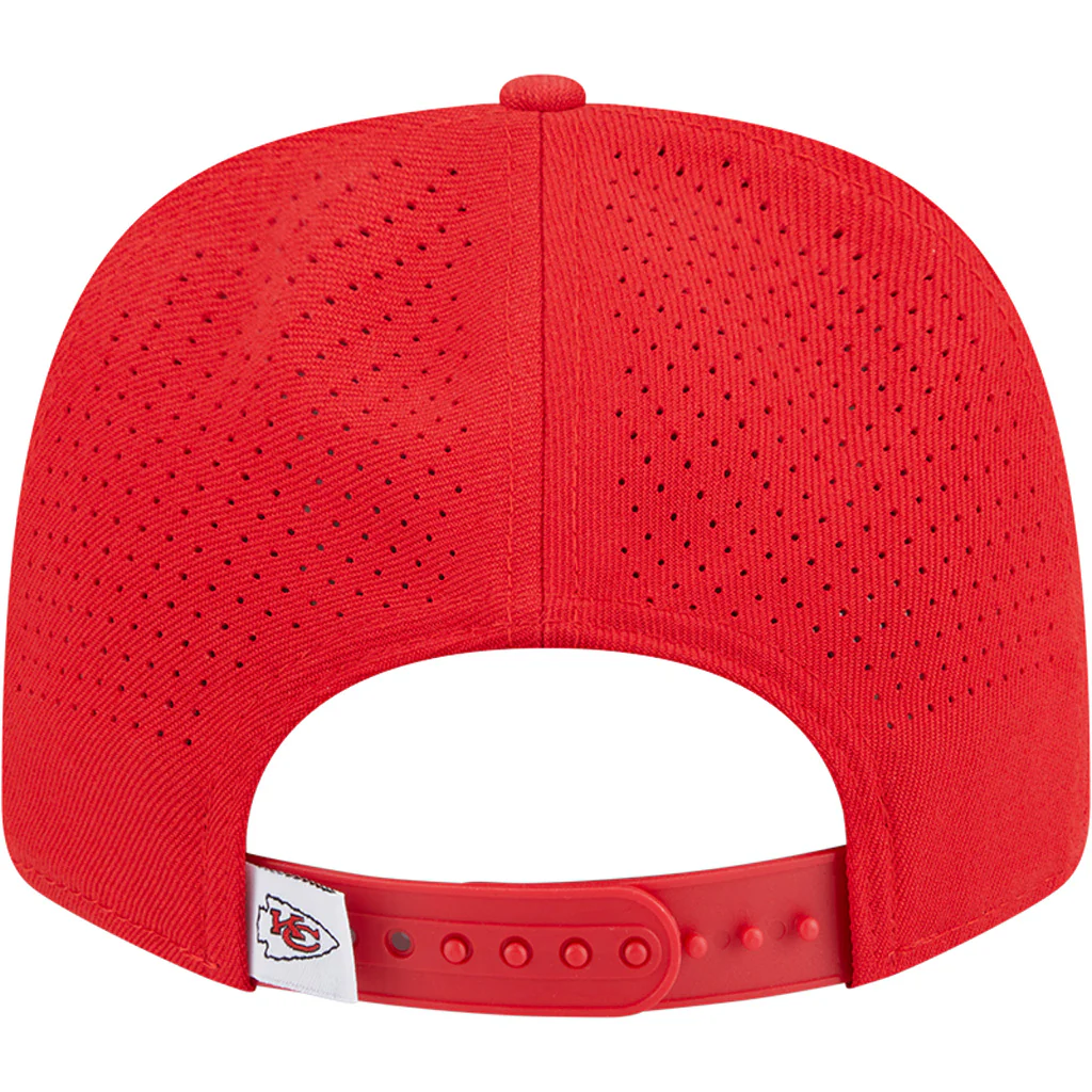 NFL Kansas City Chiefs New Era Performance 9SEVENTY Stretch-Snapback Hat - Red - Image 4