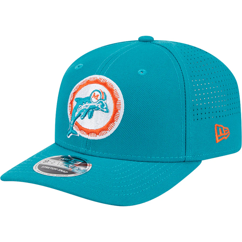 NFL Miami Dolphins New Era Performance 9SEVENTY Stretch-Snapback Hat - Teal