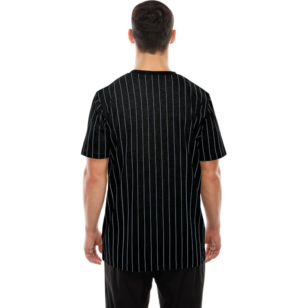 NFL Las Vegas Raiders New Era Pinstripe T-Shirt - Black - Image 2
