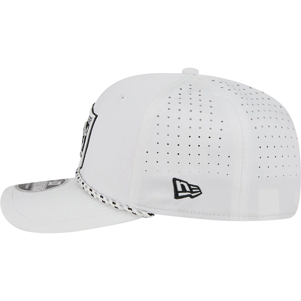NFL Las Vegas Raiders New Era Sport 9SEVENTY Stretch Snapback Hat - White - Image 3