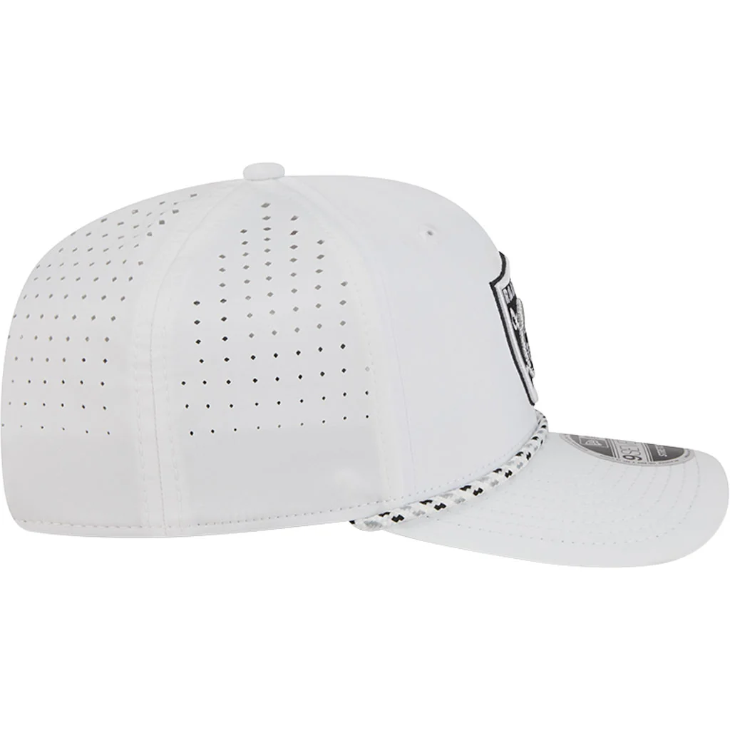 NFL Las Vegas Raiders New Era Sport 9SEVENTY Stretch Snapback Hat - White - Image 4