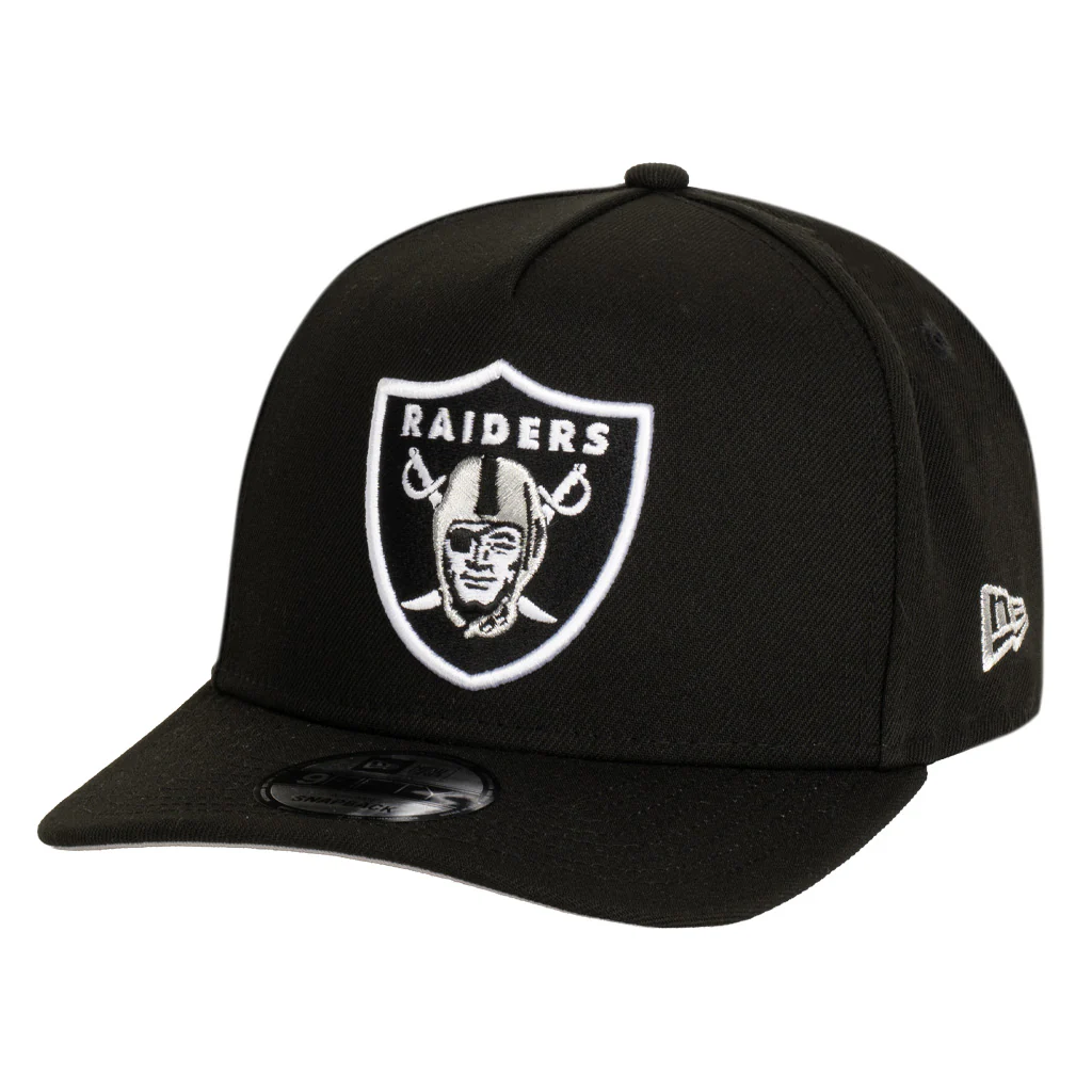 NFL Las Vegas Raiders New Era Team Undervisor 9FIFTY A-Frame Snapback Hat - Black - Image 2