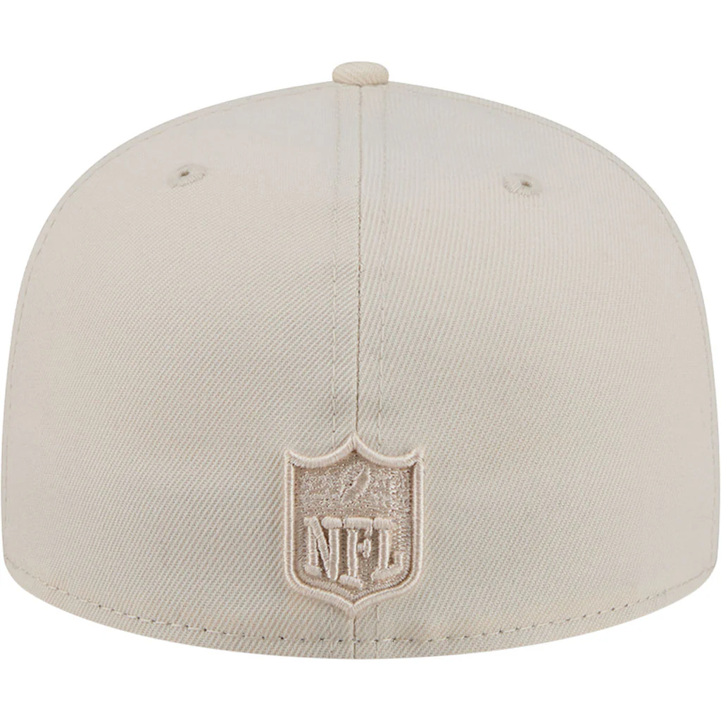 NFL Las Vegas Raiders New Era Vanilla 59FIFTY Fitted Hat - Cream - Image 6