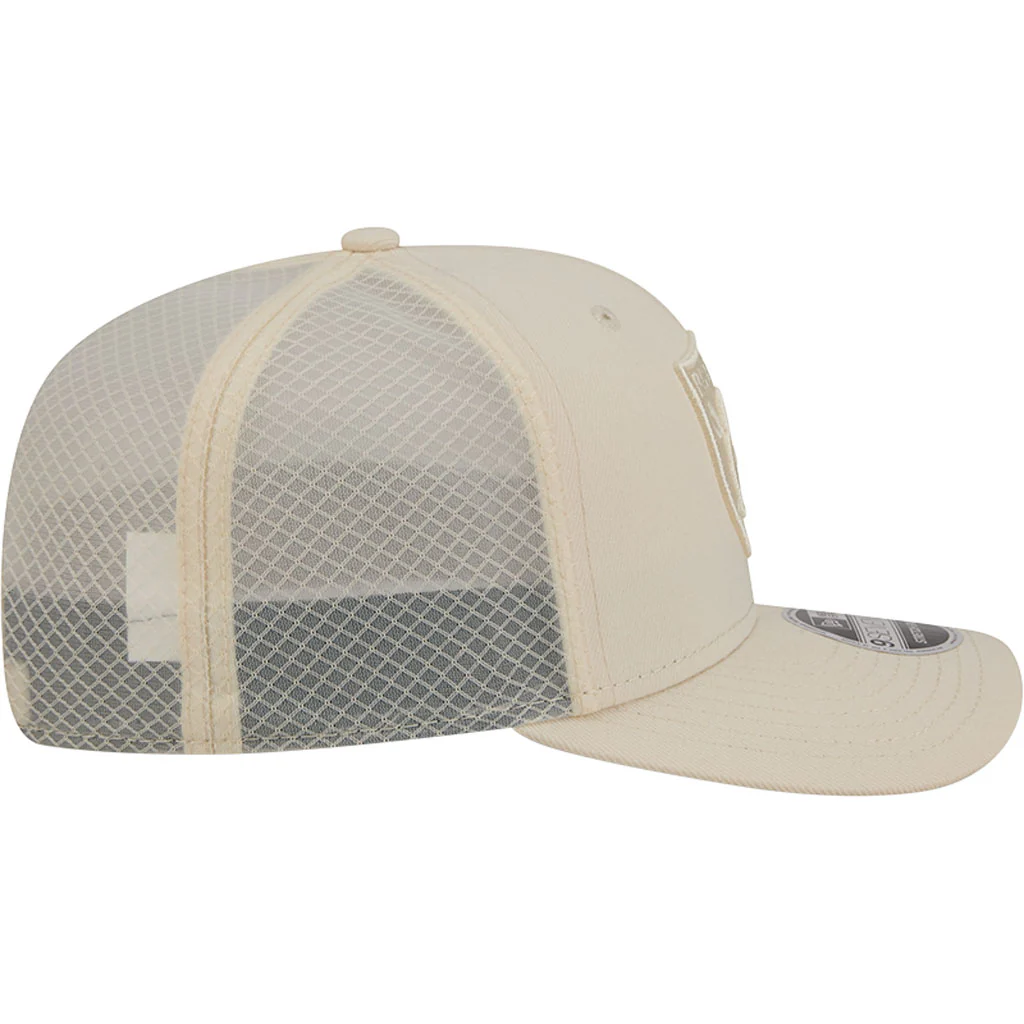 NFL Las Vegas Raiders New Era Vanilla 9SEVENTY Stretch Snap Hat - Cream - Image 5