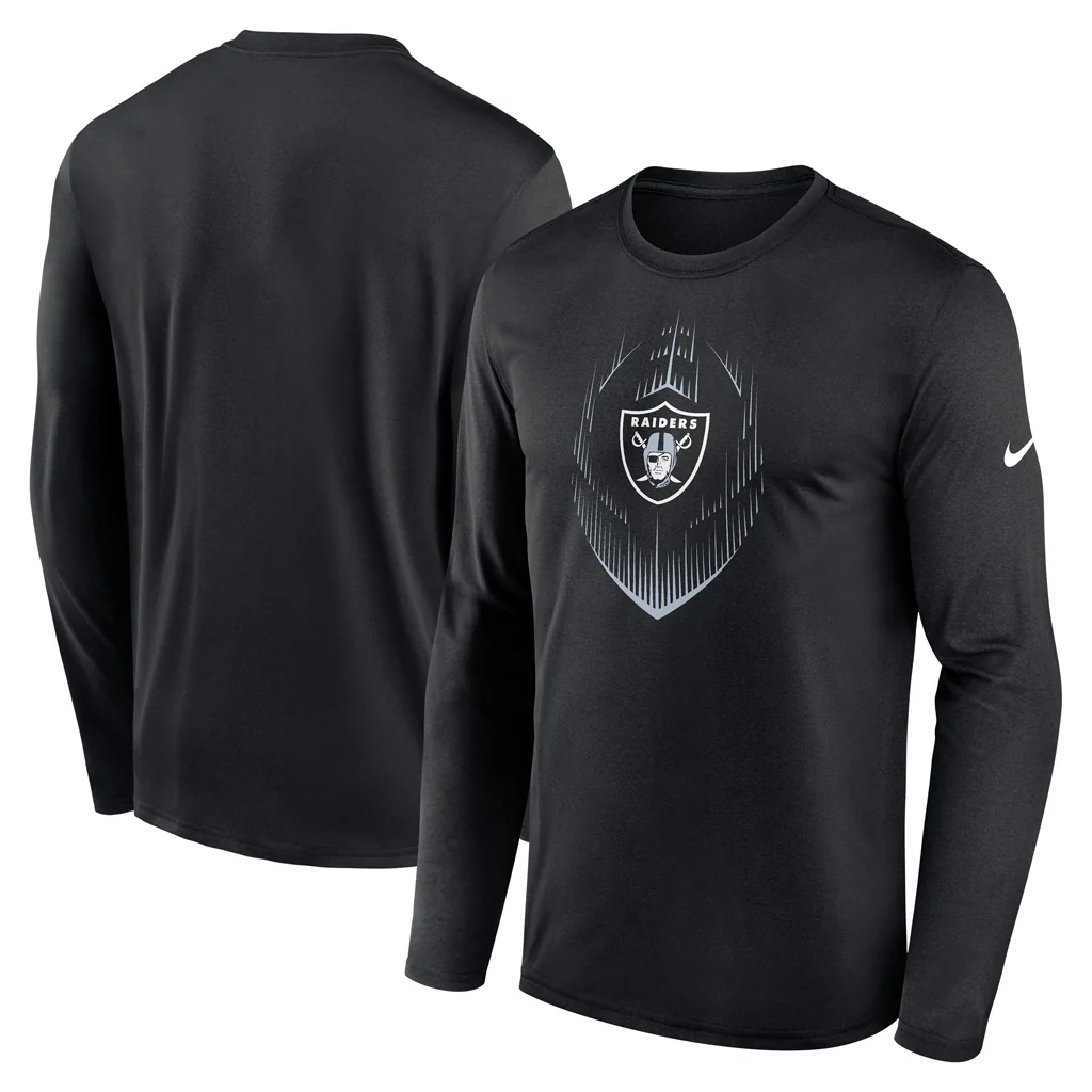 NFL Las Vegas Raiders Nike 2024 Icon Legend Long Sleeve T-Shirt - Black