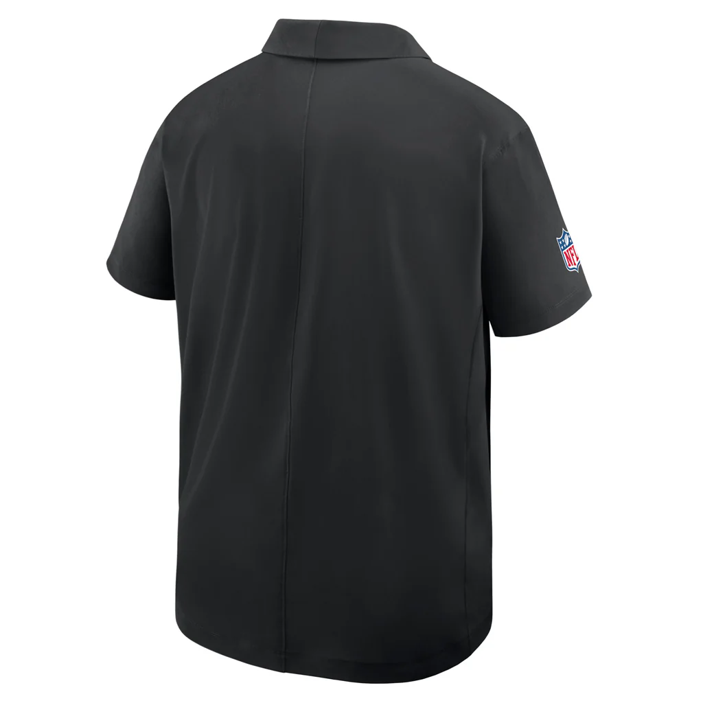 NFL Las Vegas Raiders Nike 2025 Dri-Fit Sideline Woven Polo - Black - Image 3