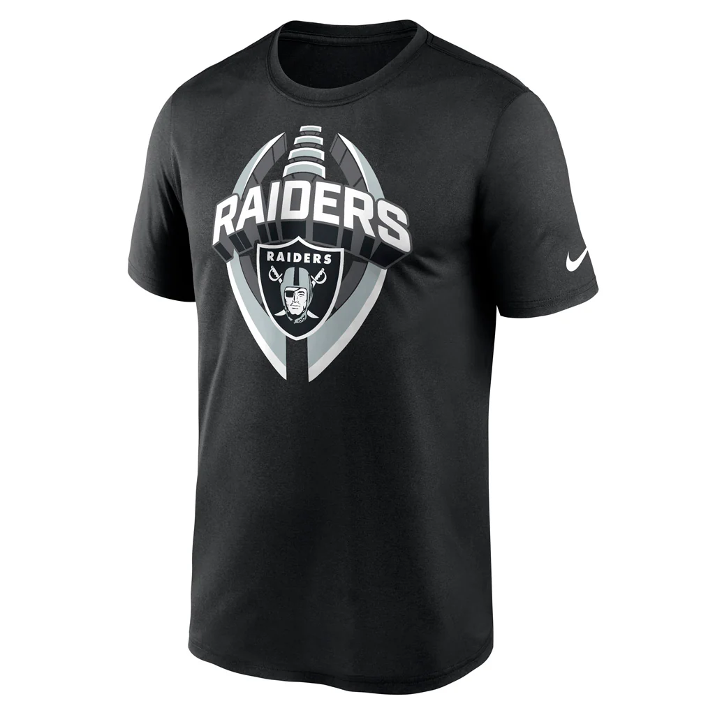 NFL Las Vegas Raiders Nike 2025 Icon Legend T-Shirt - Black - Image 2