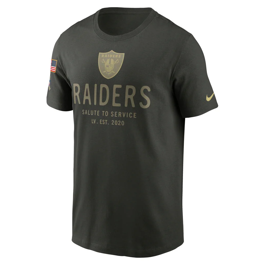 NFL Las Vegas Raiders Nike 2025 Salute to Service Legend T-Shirt - Green - Image 2