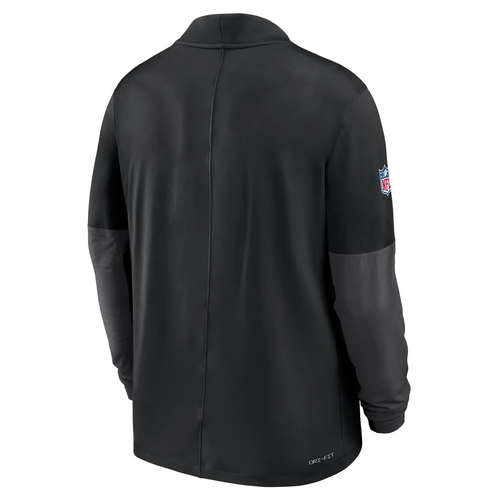 NFL Las Vegas Raiders Nike 2025 Sideline Half-Zip Pullover Top - Black - Image 3