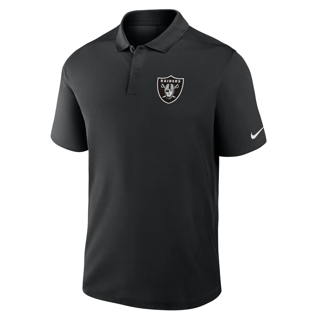 NFL Las Vegas Raiders Nike 2025 Victory Polo - Black - Image 2
