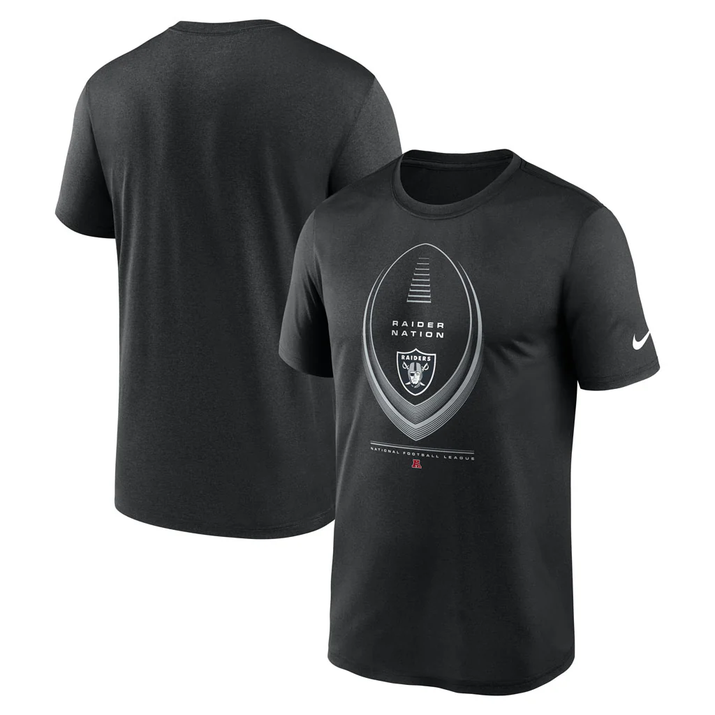 NFL Las Vegas Raiders Nike 2026 Icon Legend T-Shirt - Black