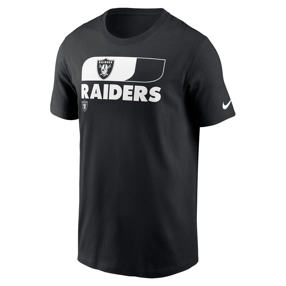 NFL Las Vegas Raiders Nike Air Essential T-Shirt - Black - Image 2