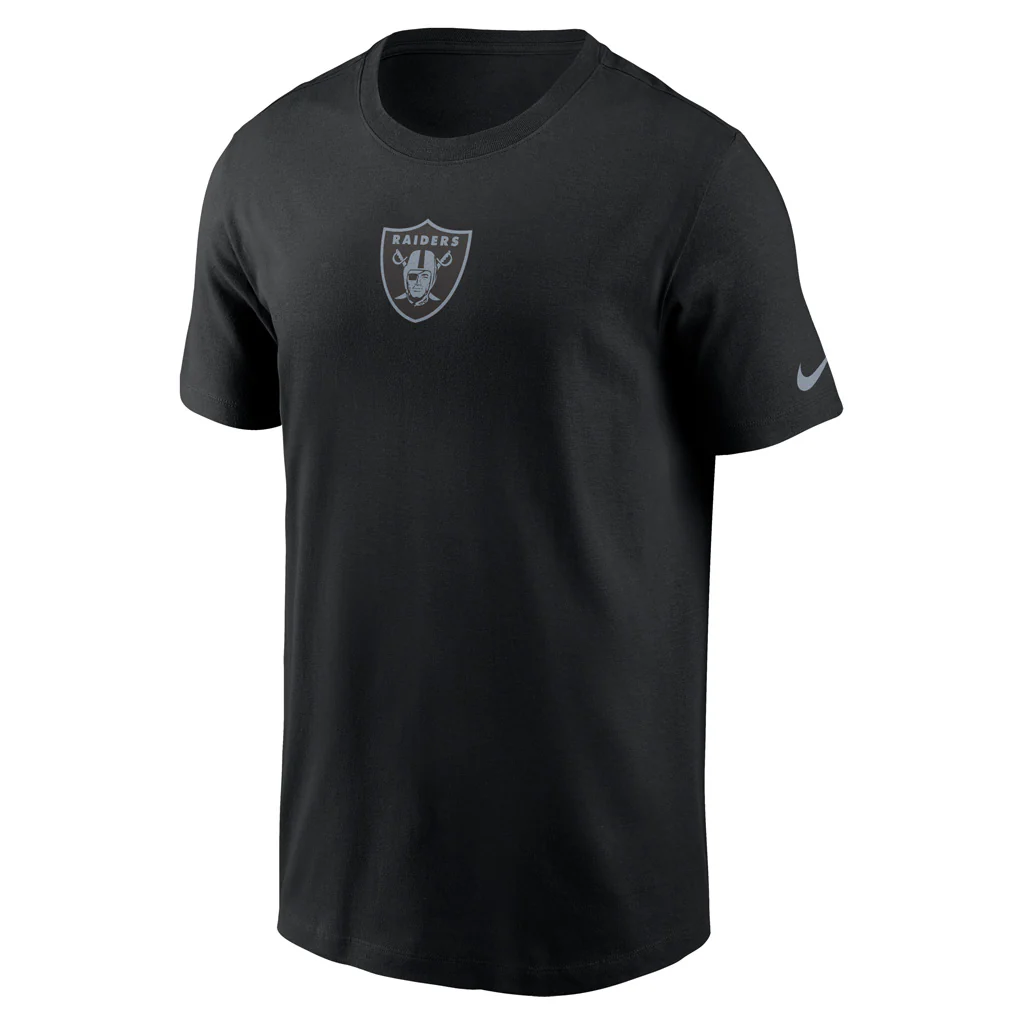 NFL Las Vegas Raiders Nike Color Pop T-Shirt - Black - Image 2
