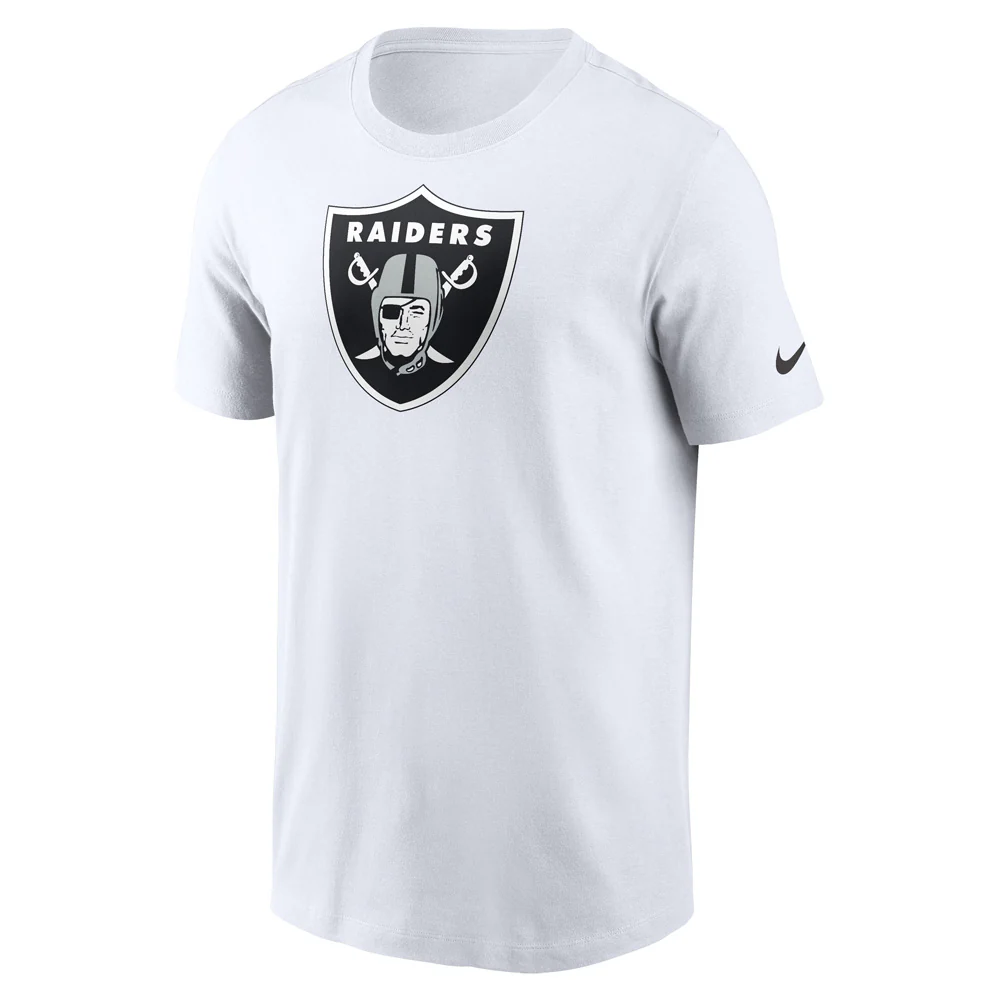 NFL Las Vegas Raiders Nike Logo Essential T - Shirt -  White - Image 2