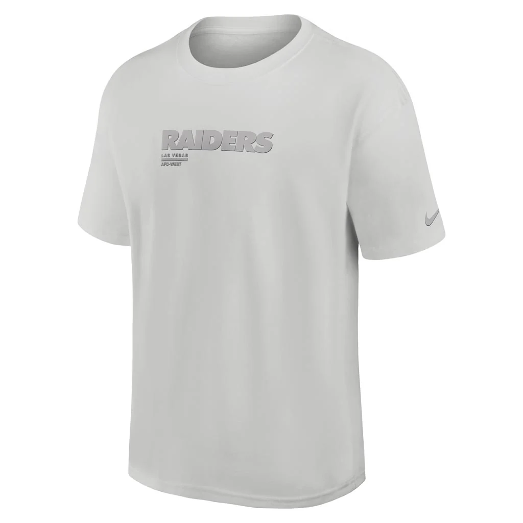 NFL Las Vegas Raiders Nike Heavy Max90 T-Shirt - Gray - Image 2
