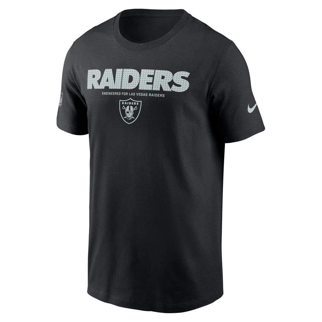 NFL Las Vegas Raiders Nike Team Issue T-Shirt - Black - Image 2