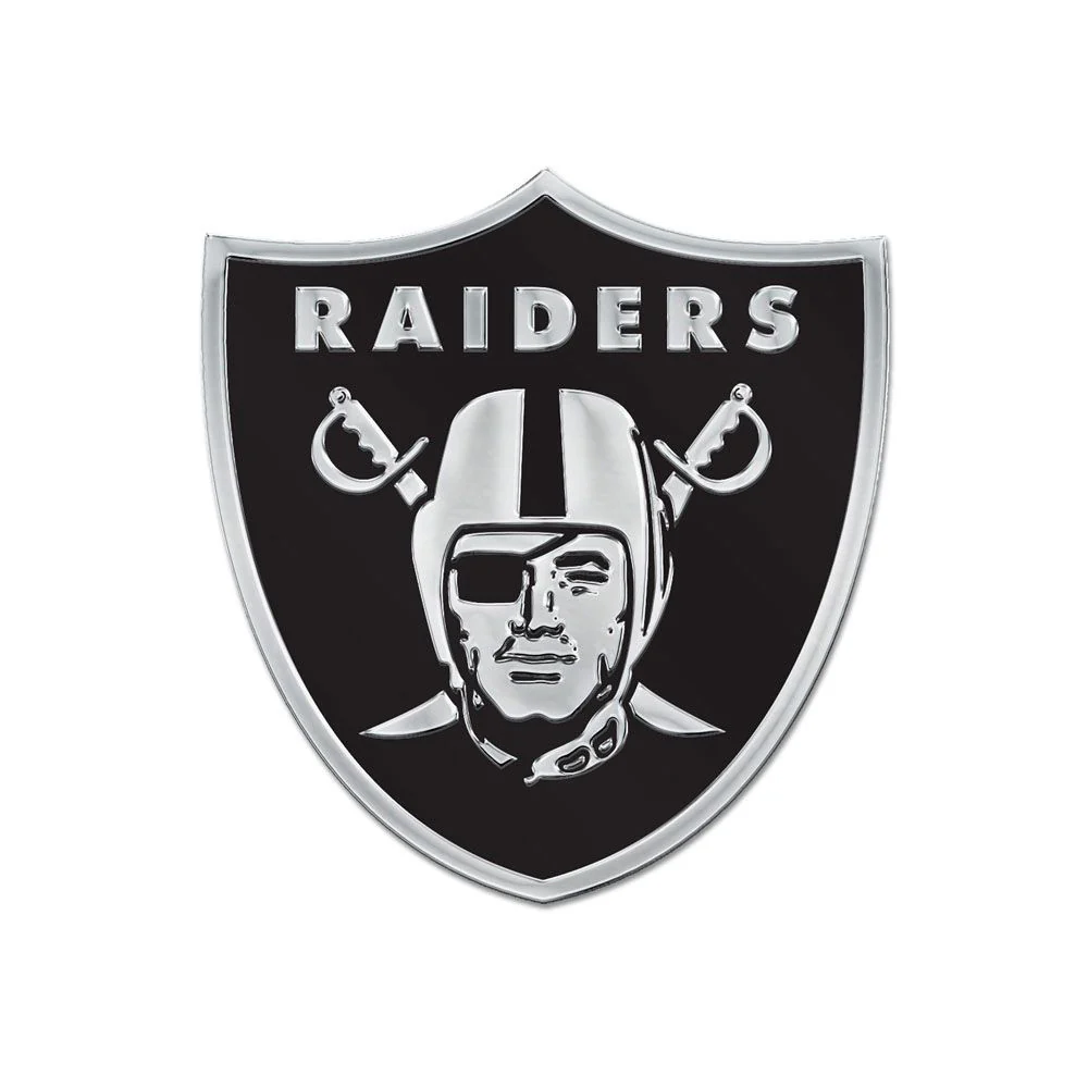NFL Las Vegas Raiders WinCraft Chrome Auto Emblem