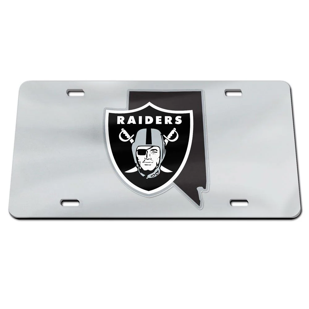 NFL Las Vegas Raiders WinCraft State Acrylic License Plate