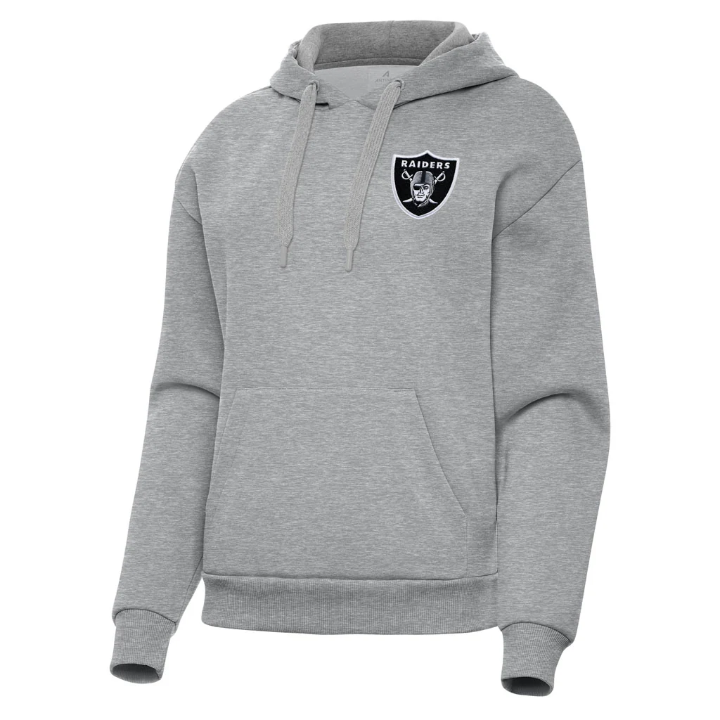 NFL Las Vegas Raiders Women's Antigua Victory Pullover Hoodie - Heather gray
