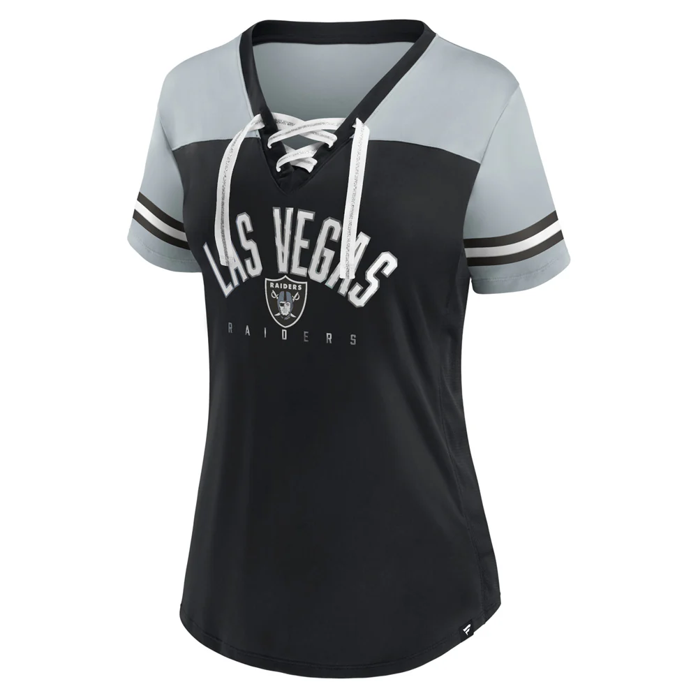 NFL Las Vegas Raiders Women's Fanatics Blitz & Glam Fashion Top