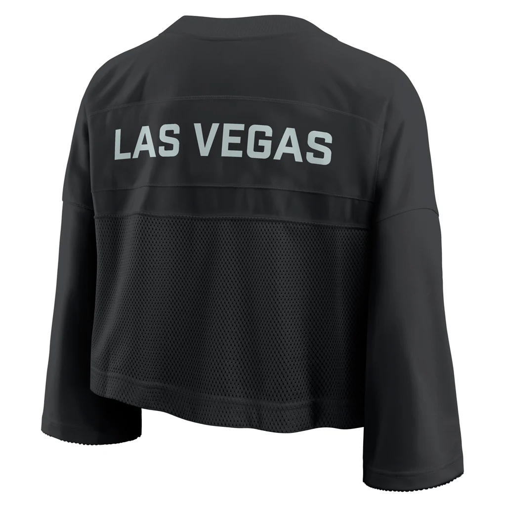 NFL Las Vegas Raiders Women's Nike Jersey Fashion Crop Top - Black - Image 3