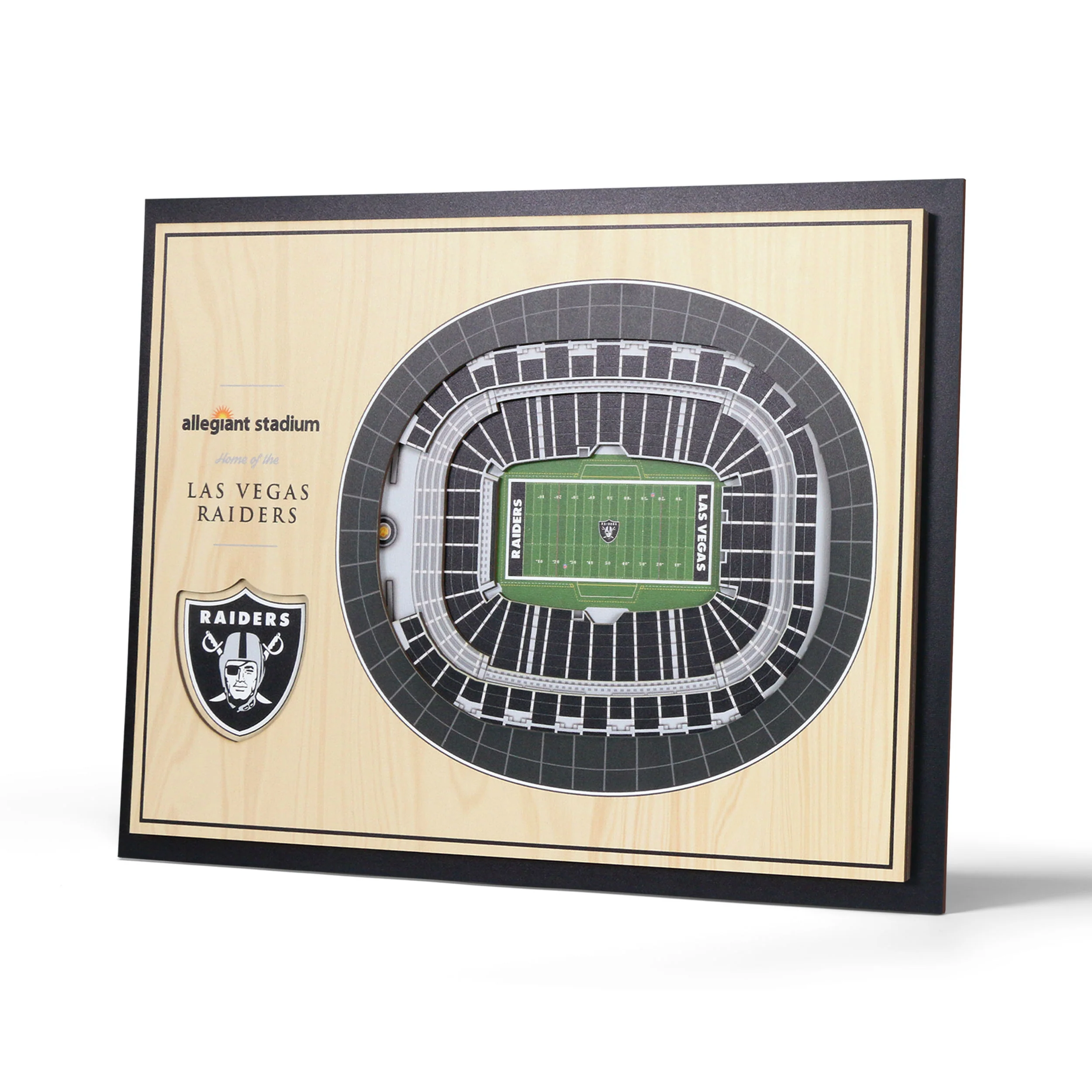NFL Las Vegas Raiders You the fan 5-Layer Stadium View Wall Art