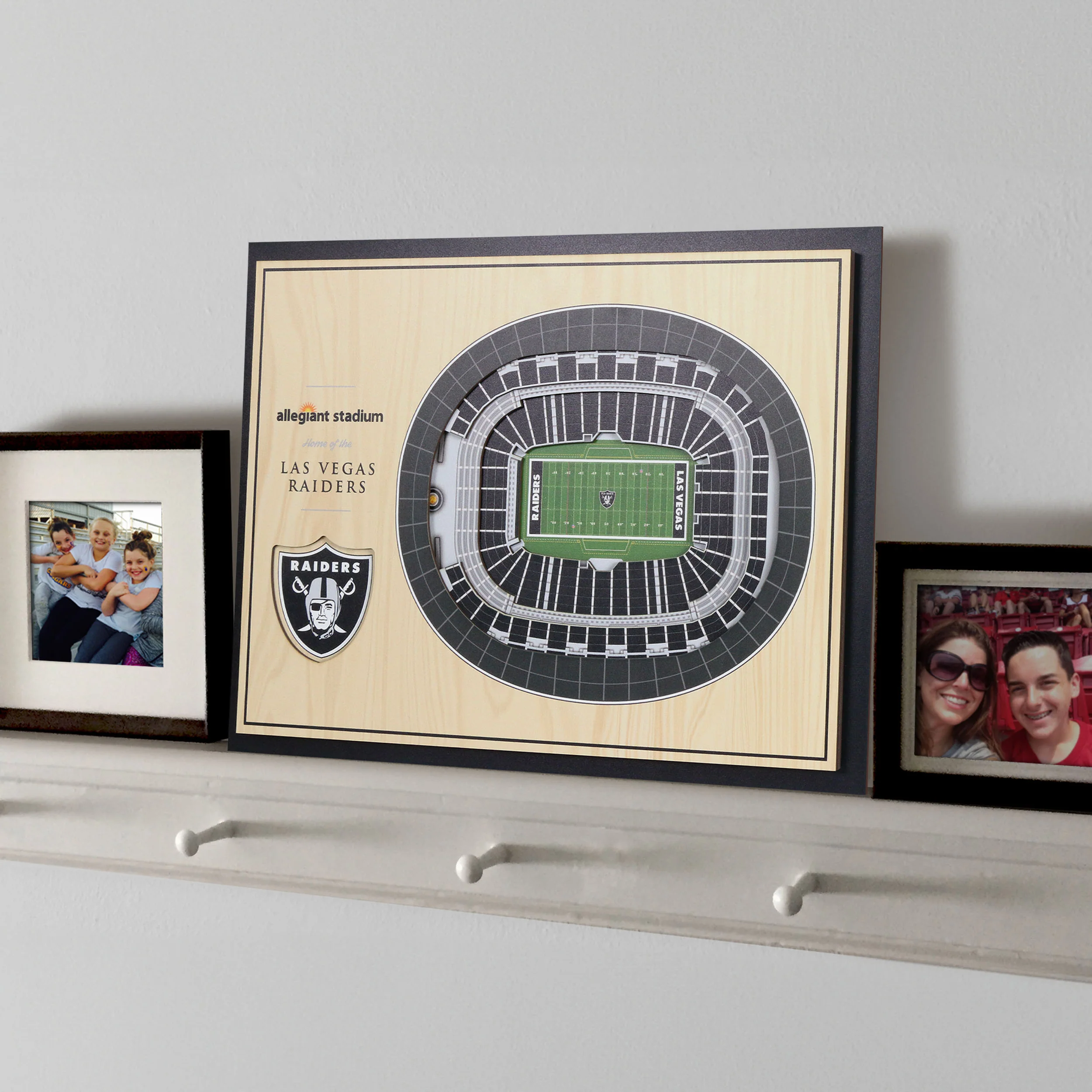 NFL Las Vegas Raiders You the fan 5-Layer Stadium View Wall Art - Image 2