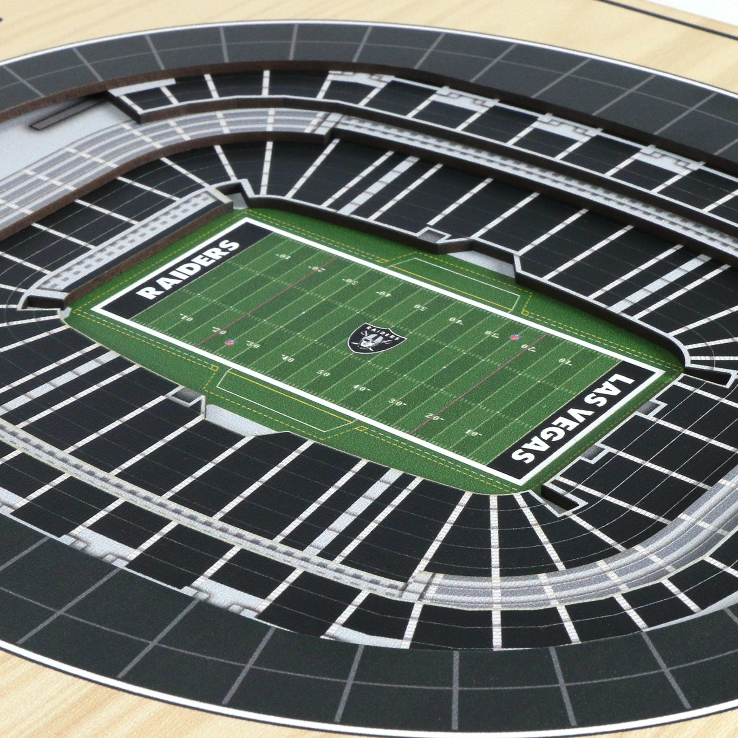 NFL Las Vegas Raiders You the fan 5-Layer Stadium View Wall Art - Image 3