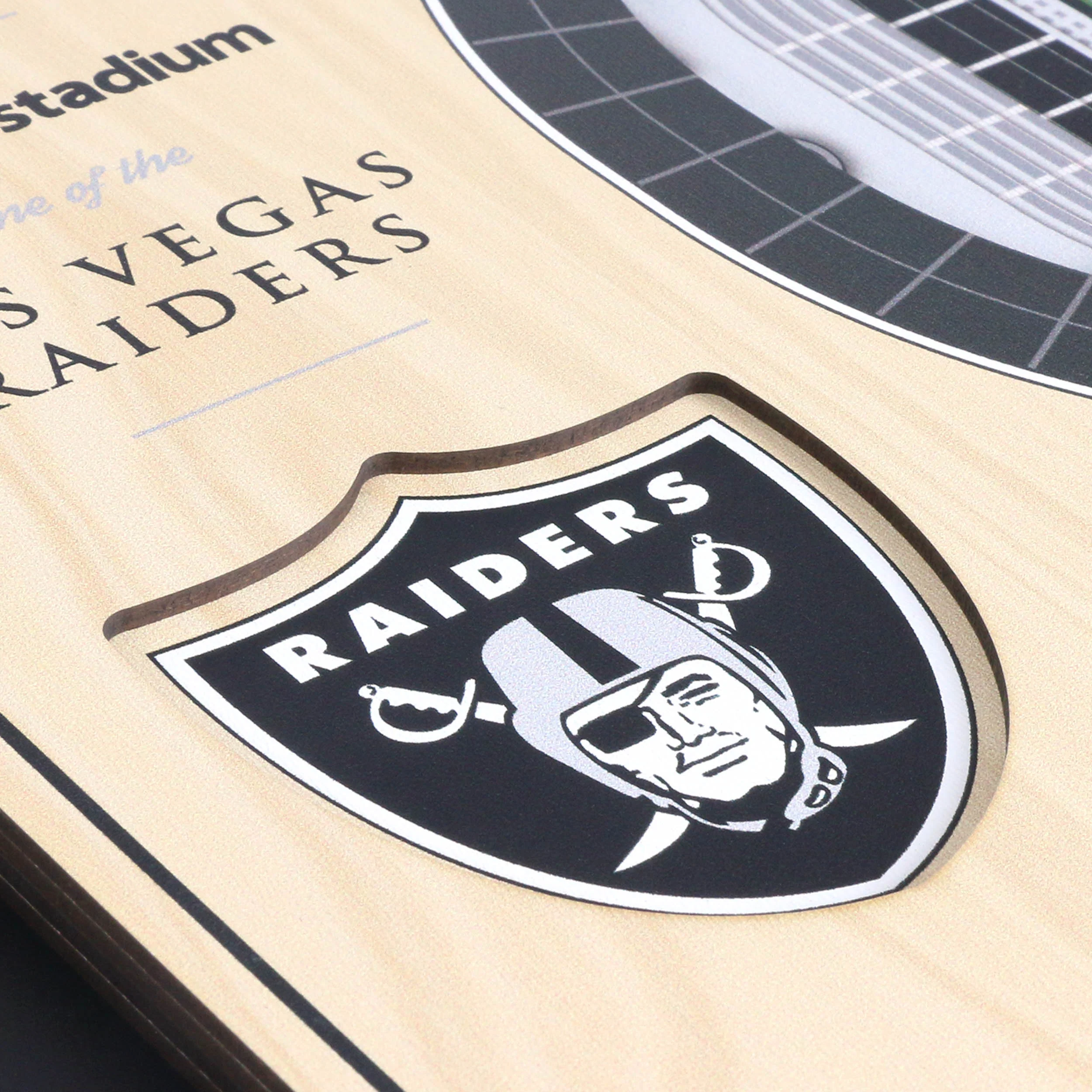 NFL Las Vegas Raiders You the fan 5-Layer Stadium View Wall Art - Image 4