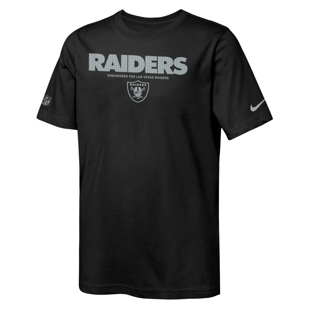 NFL Las Vegas Raiders Youth Nike Team Issue T-Shirt - Black - Image 2