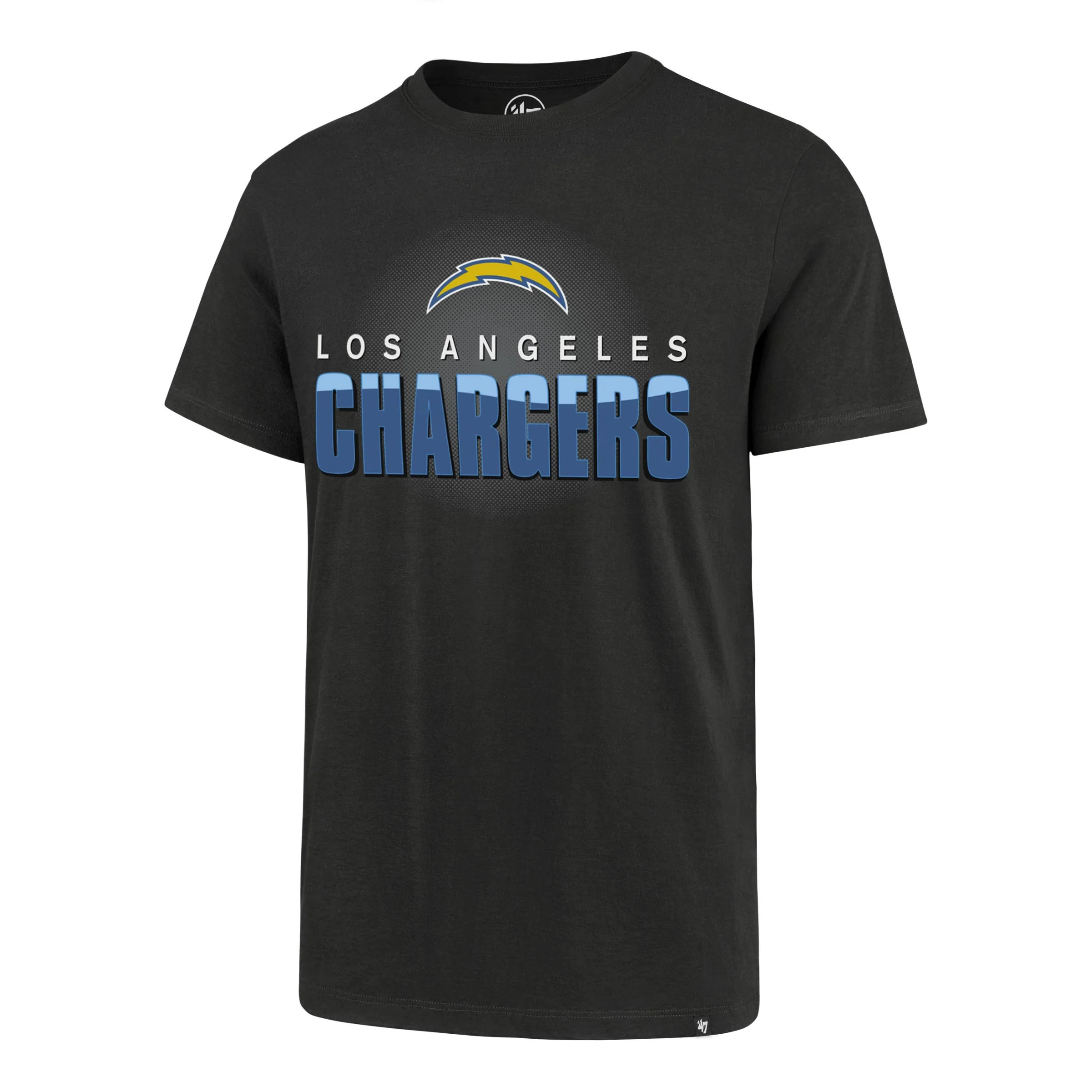 NFL Los Angeles Chargers '47 Max Flex Super Rival T-Shirt - Charcoal