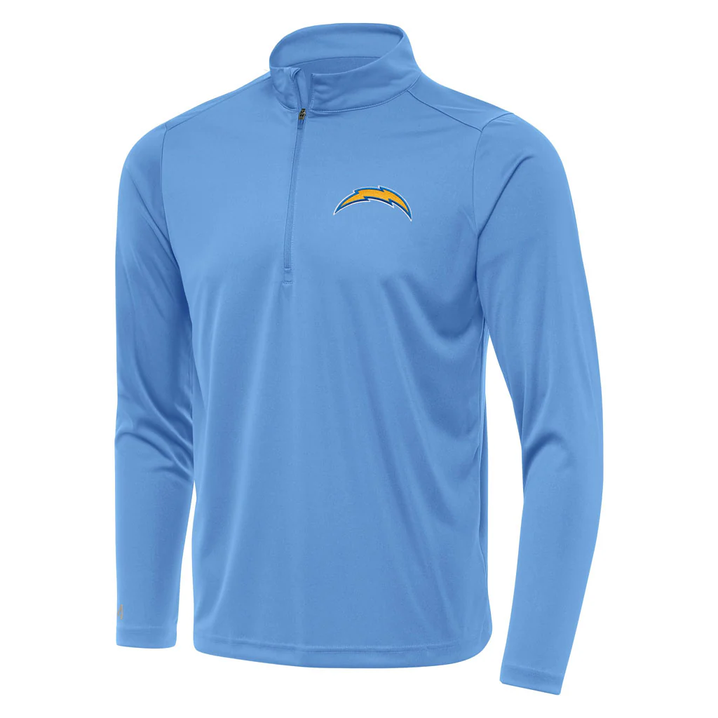 NFL Los Angeles Chargers Antigua Tribute 1/4 Zip Pullover Jacket - Blue