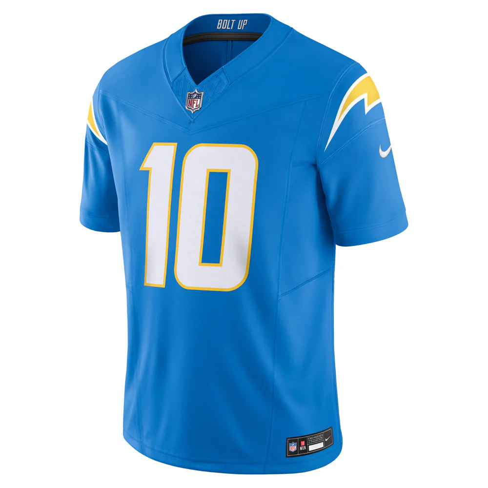 NFL Los Angeles Chargers Justin Herbert Nike Home Vapor F.U.S.E Limited Jersey - Blue - Image 2