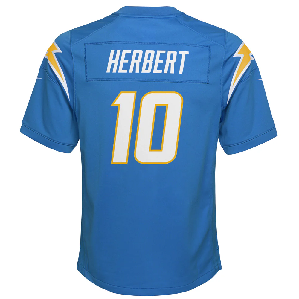 NFL Los Angeles Chargers Justin Herbert Youth Nike Home Game Jersey - Image 3