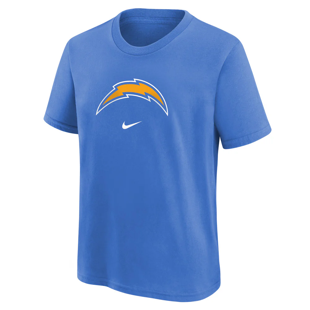 NFL Los Angeles Chargers Kids Nike Logo T-Shirt - Blue - Image 2