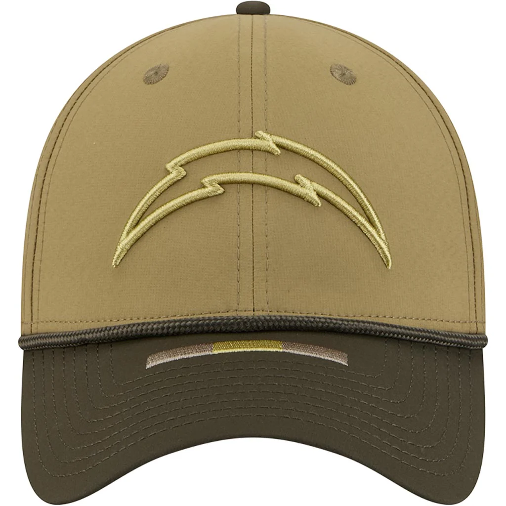NFL Los Angeles Chargers New Era 2025 Salute to Service 39THIRTY Flex Fit Hat - Green - Image 3