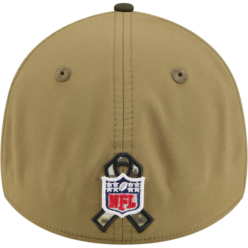 NFL Los Angeles Chargers New Era 2025 Salute to Service 39THIRTY Flex Fit Hat - Green - Image 4
