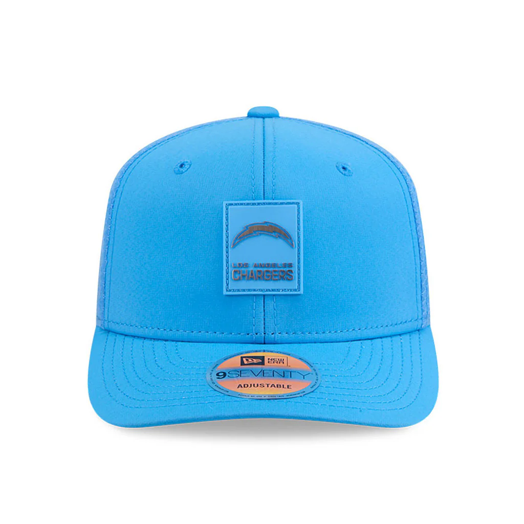 NFL Los Angeles Chargers New Era 2025 Sideline 9SEVENTY Stretch-Snapback Hat - Black - Image 3