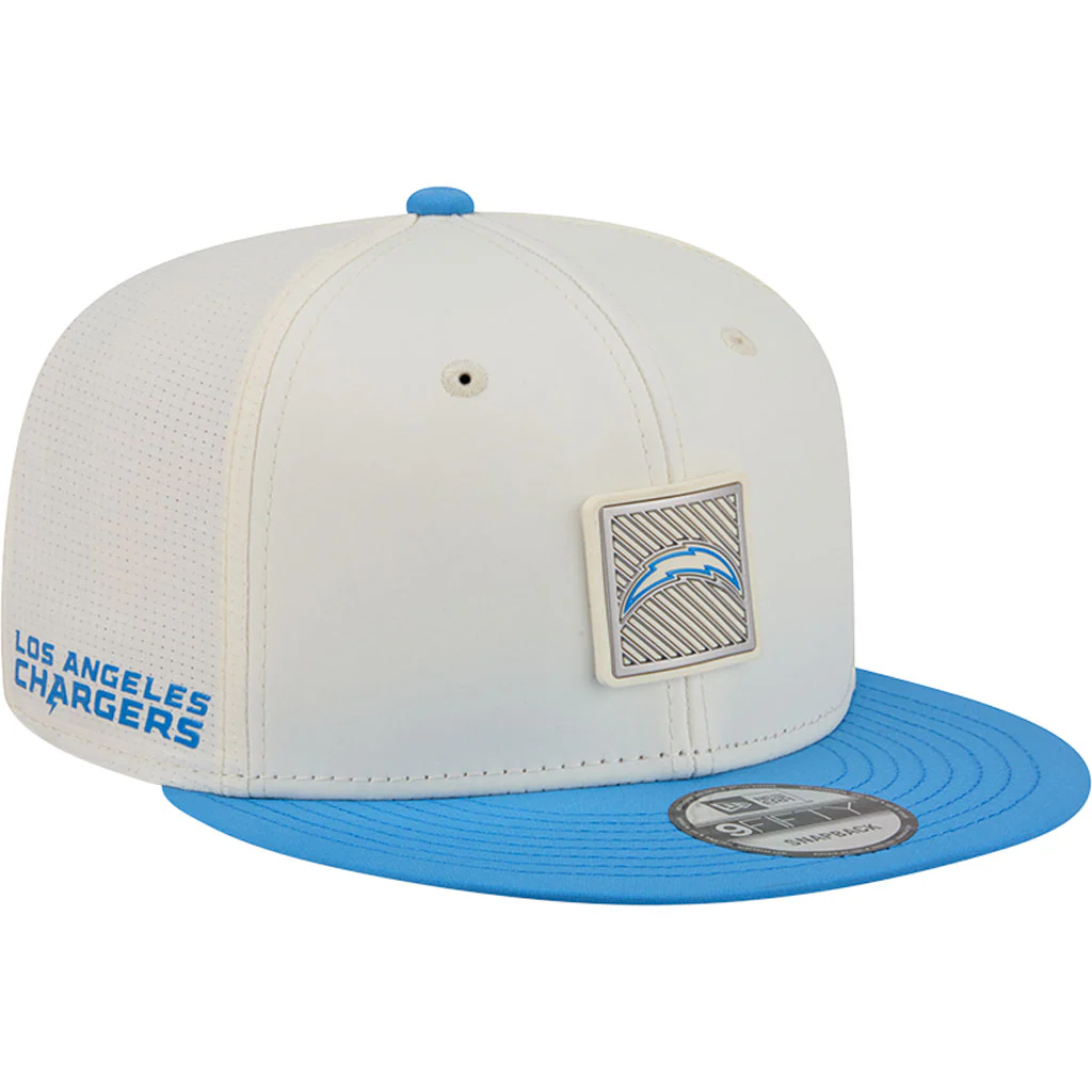 NFL Los Angeles Chargers New Era 2026 Training 9FIFTY Snapback Hat - Cream - Image 2