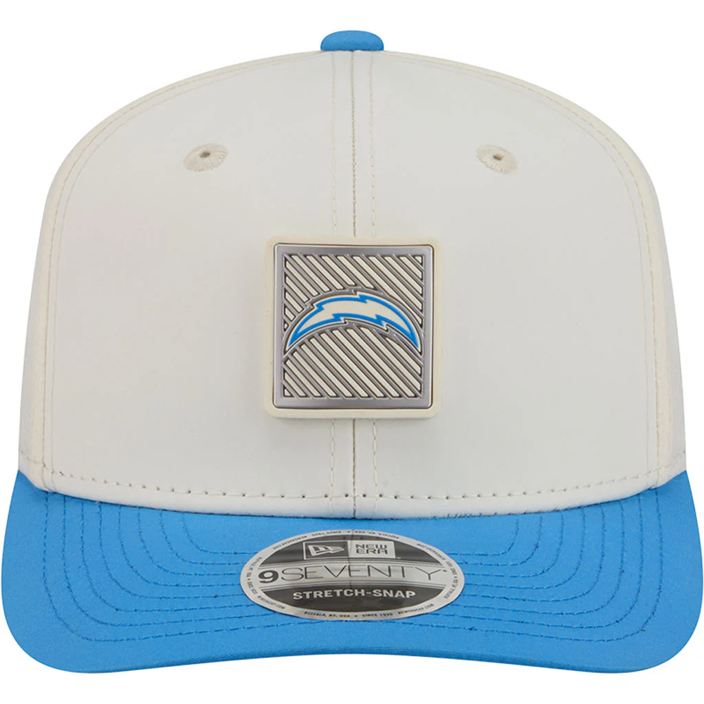 NFL Los Angeles Chargers New Era 2026 Training 9SEVENTY Stretch Snapback Hat - Cream - Image 3