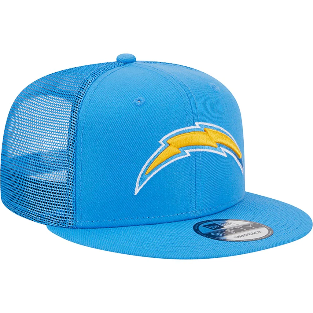 NFL Los Angeles Chargers New Era 9FIFTY Snapback Trucker Hat - Blue - Image 2