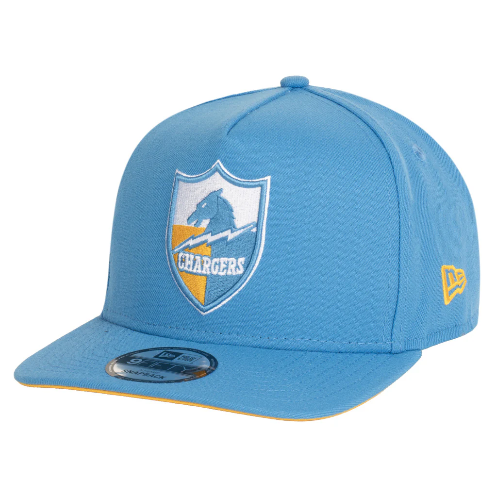 NFL Los Angeles Chargers New Era Team Undervisor 9FIFTY A-Frame Snapback Hat - Blue - Image 2