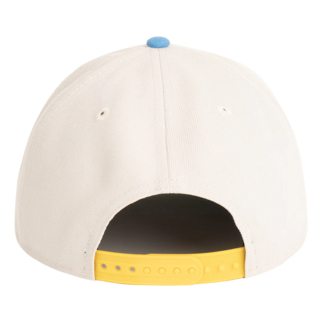 NFL Los Angeles Chargers New Era Two-Tone Primary Team Color Stone 9FIFTY A-Frame Snapback Hat - Stone - Image 2