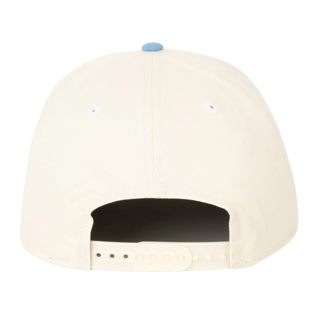 NFL Los Angeles Chargers New Era Two-Tone Throwback Team Color 9FIFTY A-Frame Snapback Hat - Cream - Image 2