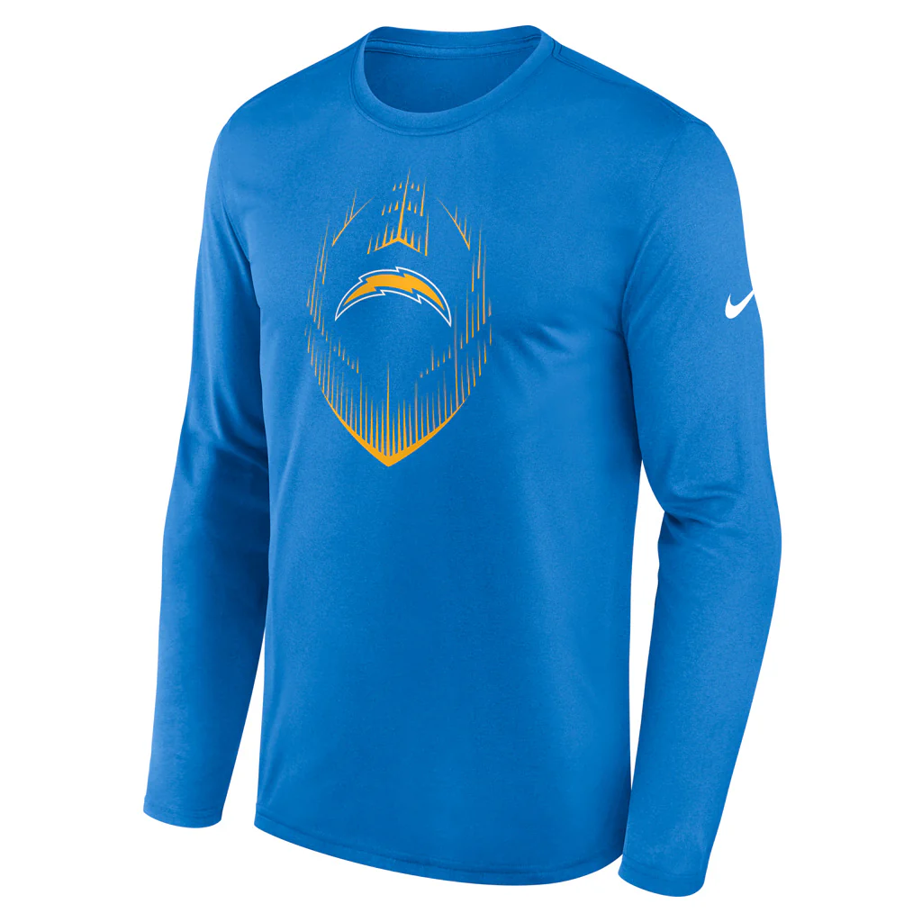 NFL Los Angeles Chargers Nike 2024 Icon Legend Long Sleeve T-Shirt - Blue - Image 2
