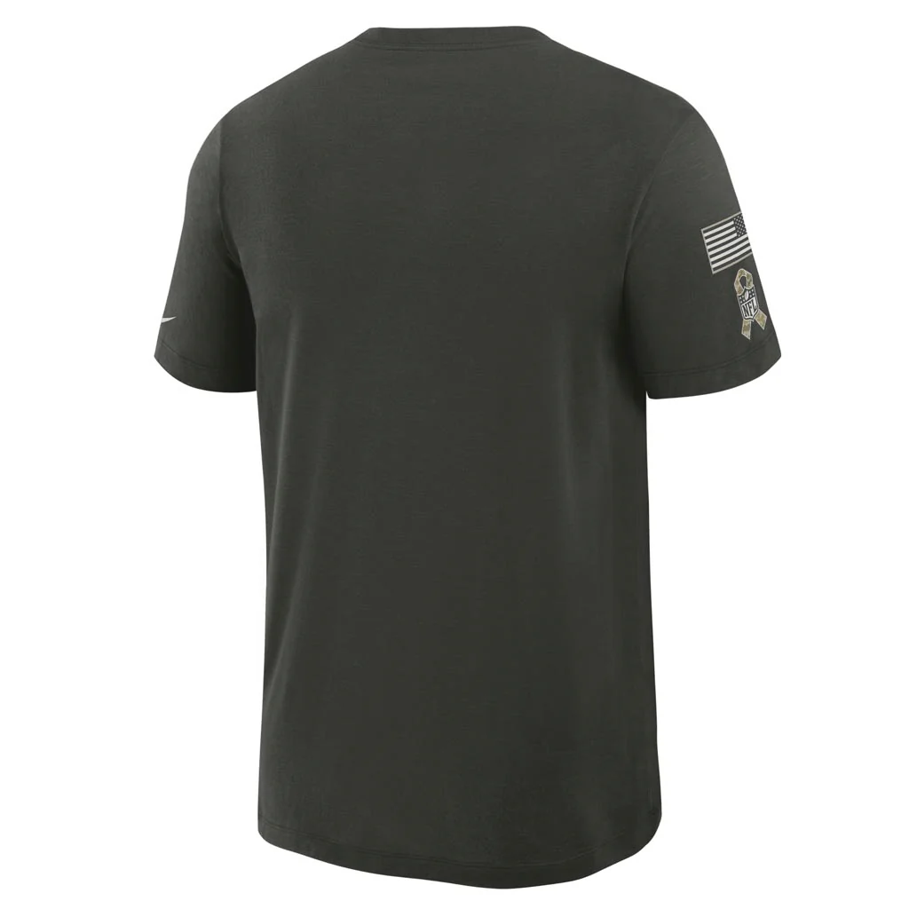 NFL Los Angeles Chargers Nike 2025 Salute to Service Slub T-Shirt - Green - Image 3