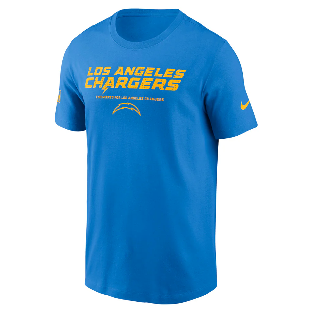 NFL Los Angeles Chargers Nike Team Issue T-Shirt - Blue - Image 2
