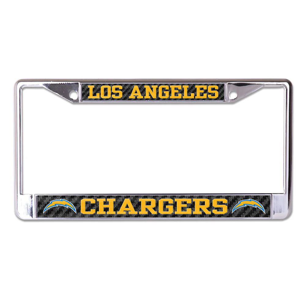 NFL Los Angeles Chargers WinCraft Carbon License Plate Frame