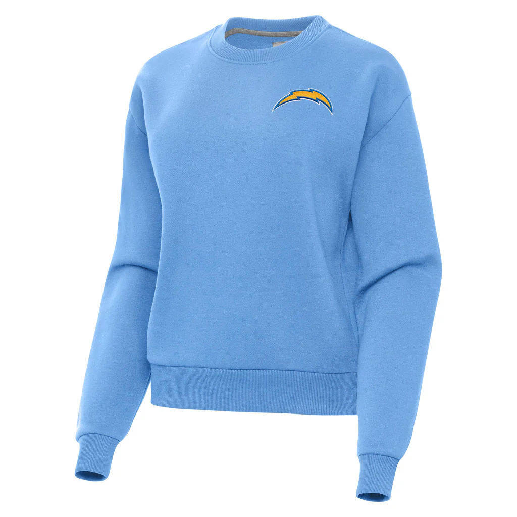 NFL Los Angeles Chargers Women's Antigua Victory Crewneck Sweater - Blue